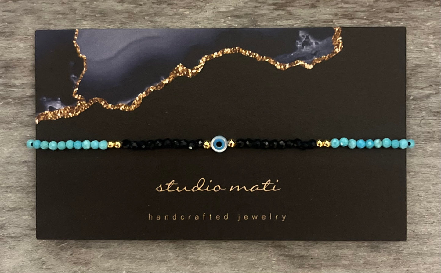 Evil eye friendship bracelet