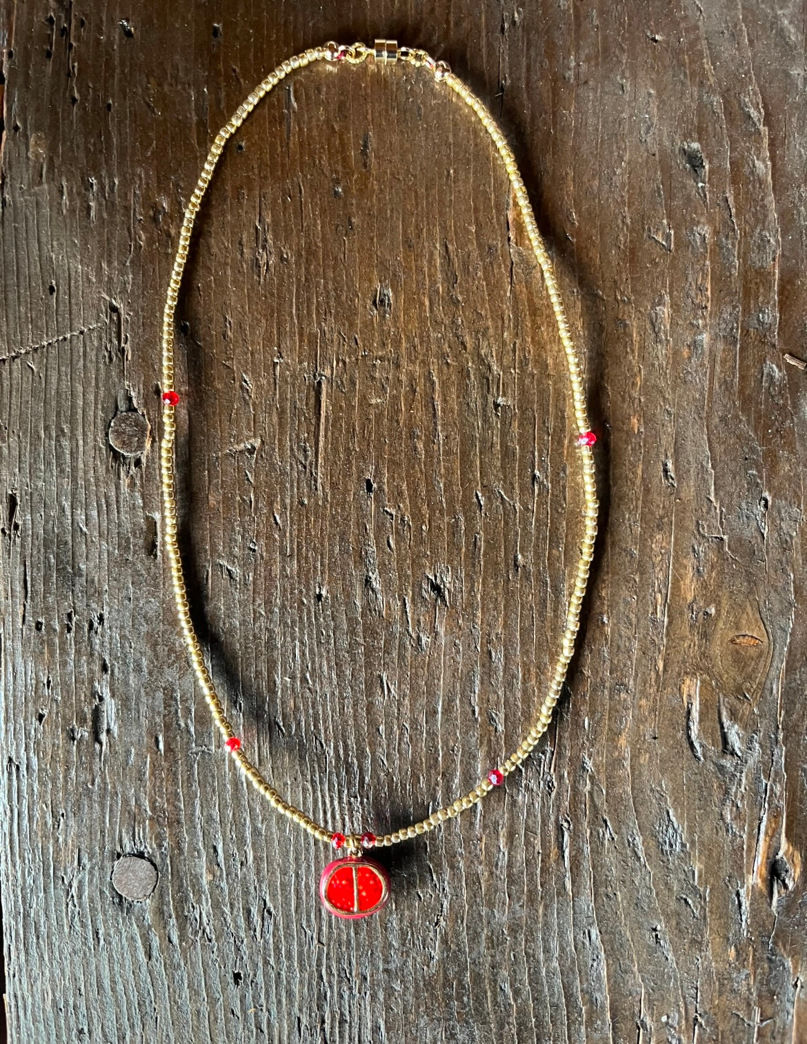 Pomegranate necklace